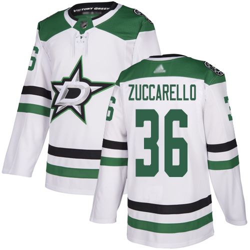 Adidas Stars #36 Mats Zuccarello White Road Authentic Youth Stitched NHL Jersey